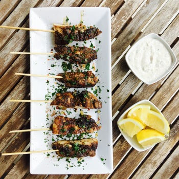 Korma Curry Grilled Chicken Skewers